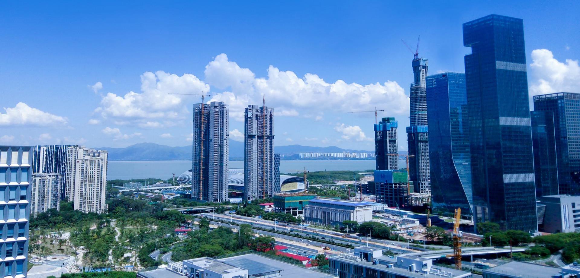 建筑工程高空环境背景