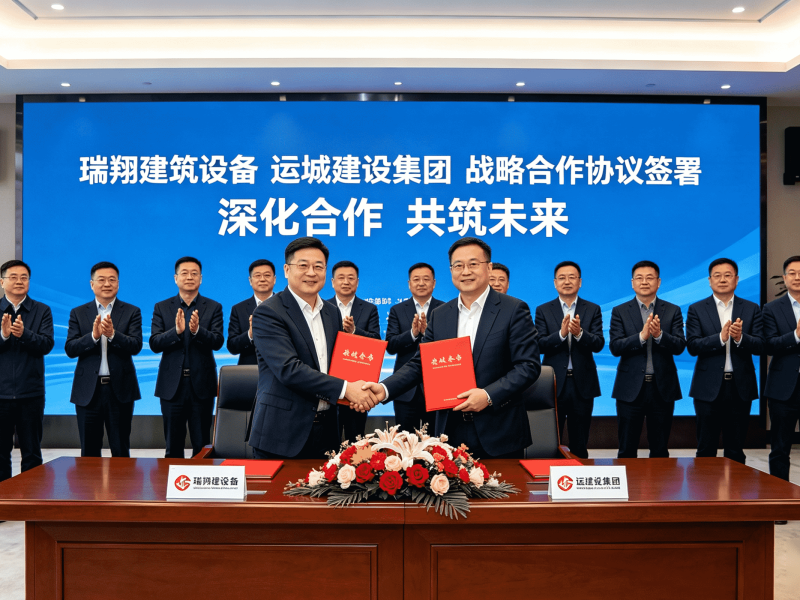 瑞翔与运城建设集团签署战略合作协议